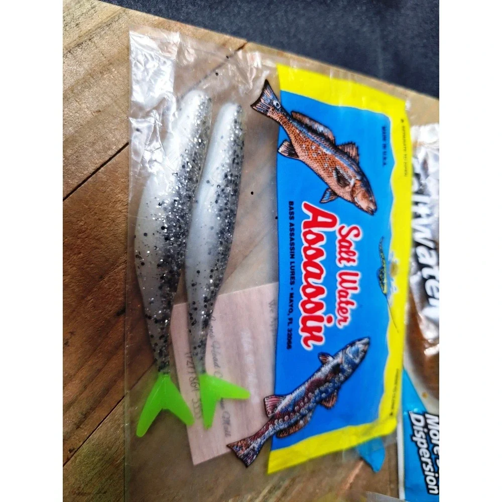 Berkley Gulp Saltwater Pogy Salt Water Assassin Sassy Shad Lure Lot 5 Packs